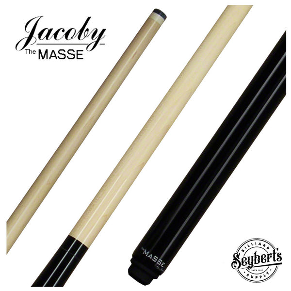 Jacoby Custom Pool Cue | Ebonized Maple Masse Cue - Seybert's