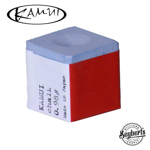 Kamui .98 Sky Blue Pool Cue Chalk - 1 Piece, Authorized Distributor, Made In Japan