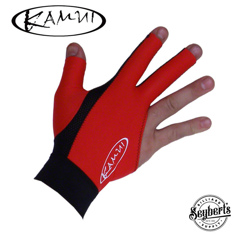 Kamui Red Pool Billiard Glove - Right Hand
