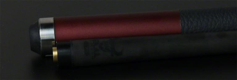 Bull Carbon LD13 Burgundy Stained Pool Cue with Bull Carbon Shaft