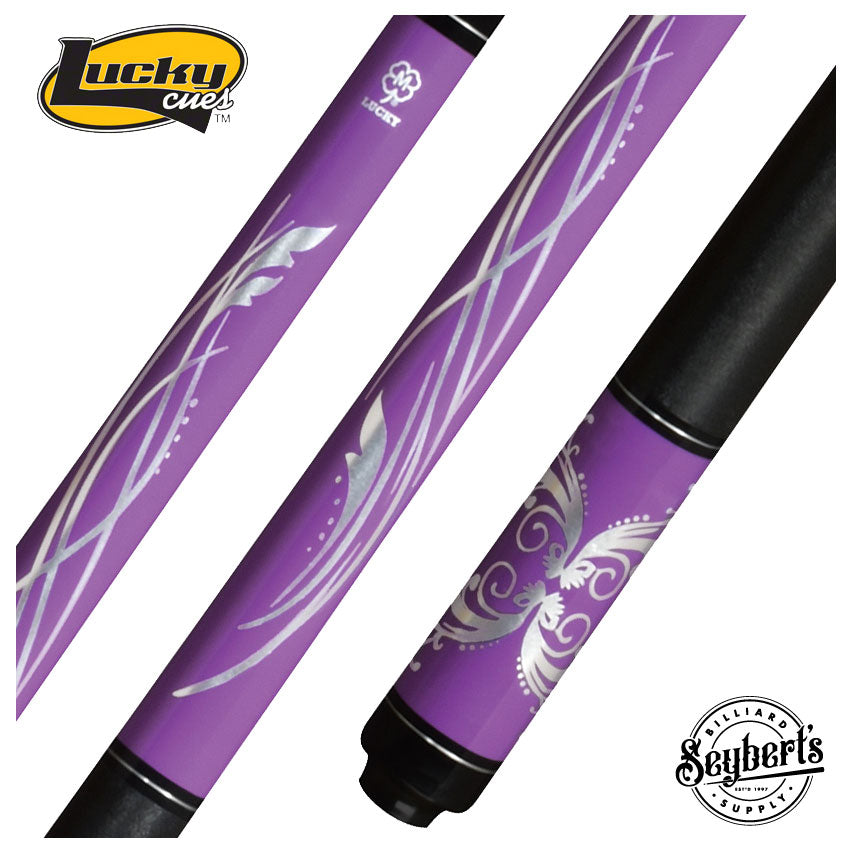 ビリヤードCUE LEES バットJFカーボンシャフト新古超希少パープルハート Lucky Pool Cue By McDermott Cues - Lucky L59 Maple - Seybert's