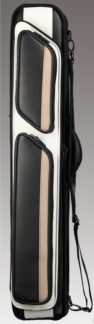 Lucasi Black and White 4x8 Soft Cue Case