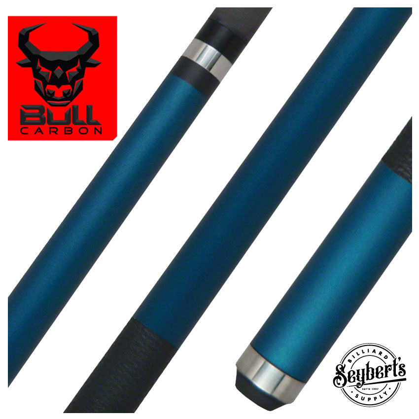 Bull Carbon LD14 Teal Stained Pool Cue with Bull Carbon Shaft