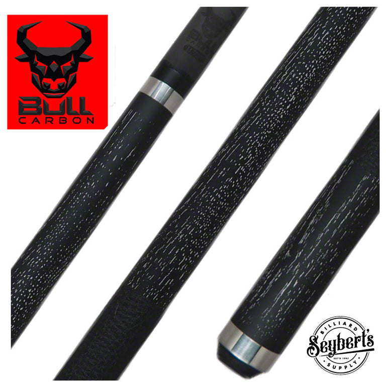 Bull Carbon LD2 Black/Silver Pool Cue with Bull Carbon Shaft