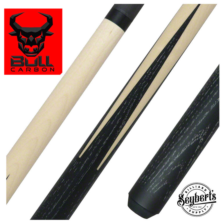 Bull Carbon LD5 Black Sneaky Pete Pool Cue with Bull Carbon Shaft