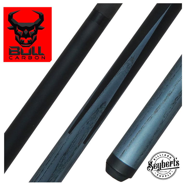 Bull Carbon LD7 Blue Metallic Sneaky Pete Pool Cue with Bull Carbon Shaft