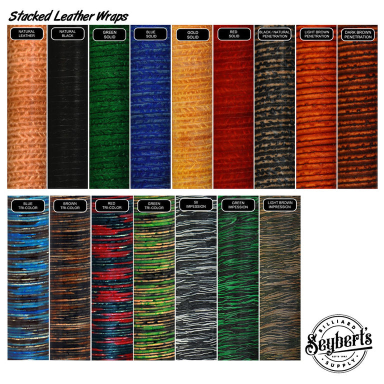 Tiger Stacked Leather Wraps