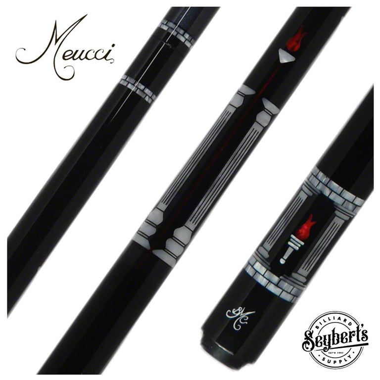 Meucci Pearl Torch Pool Cue with Meucci Carbon Pro Shaft