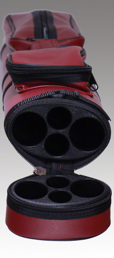 Pro series Burgundy 2x2 Pool Cue Case - Seybert's Billiards Supply
