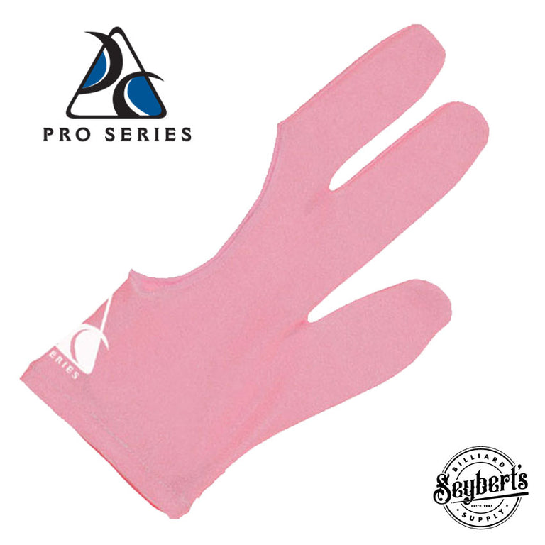 Pro Series 3 Fingered Pink Pool Cue Gloves