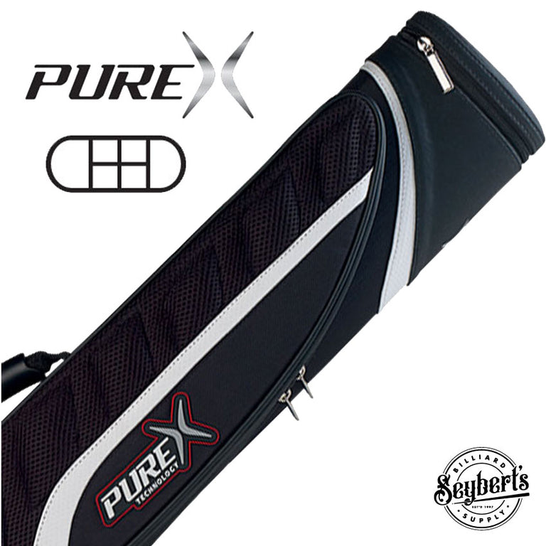 PureX Special Edition 2x4 Black / White Pool Cue Case