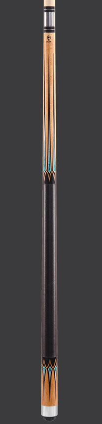Star S49 Star Cue Black and Turquoise Points