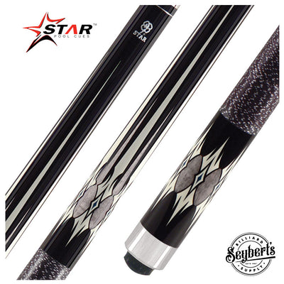 Star S51 Star Cue Black 10 Point Design