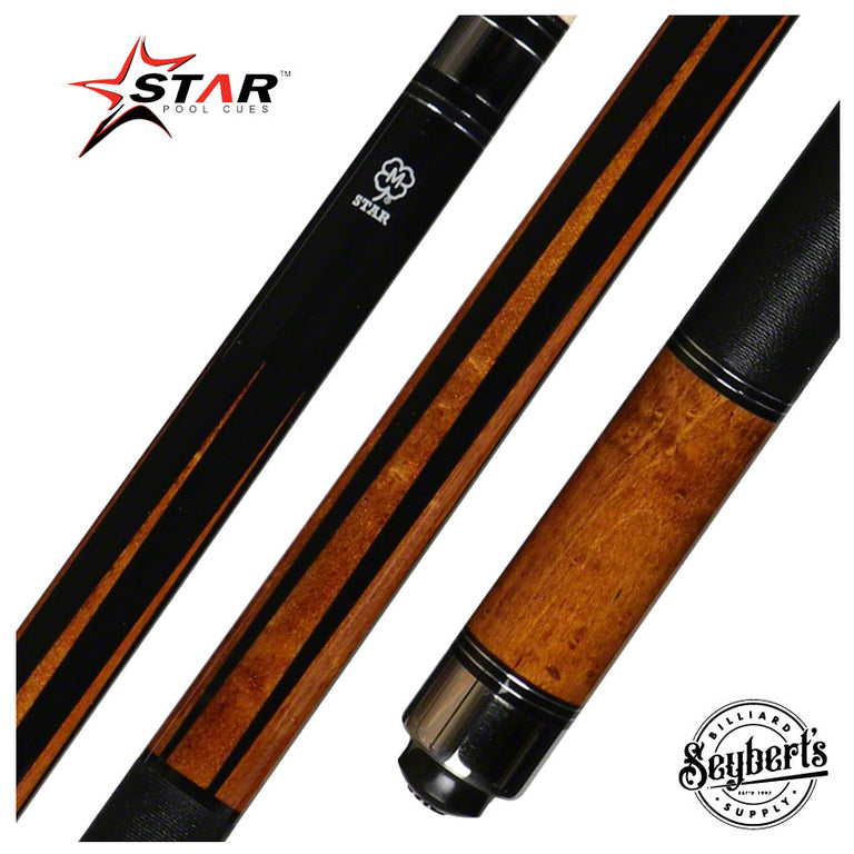 Star S72 Star Black and Cherry 6 Point Cue