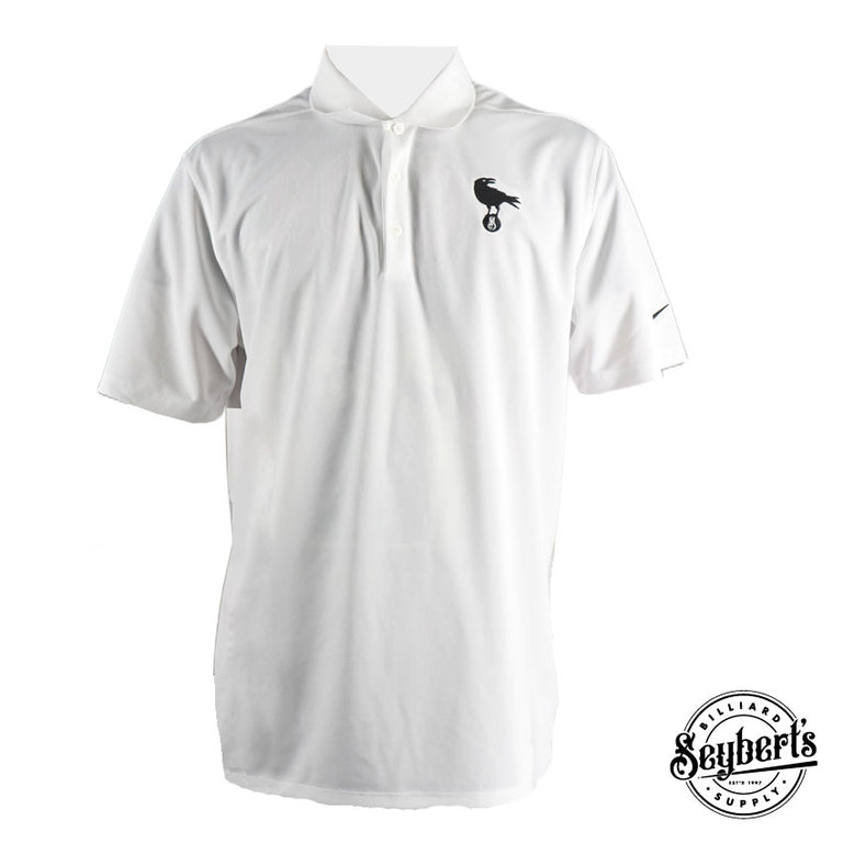 Seybert's Raven Logo Nike White Polo Shirt