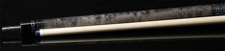 McDermott Select Series Light Gray Stained Birdseye Maple with Green Clover Inlays Pool Cue - SL03