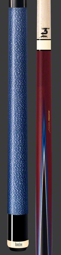Predator 4 Point Sneaky Pete Purple Heart / Blue Points Linen Wrap Pool Cue - True Splice