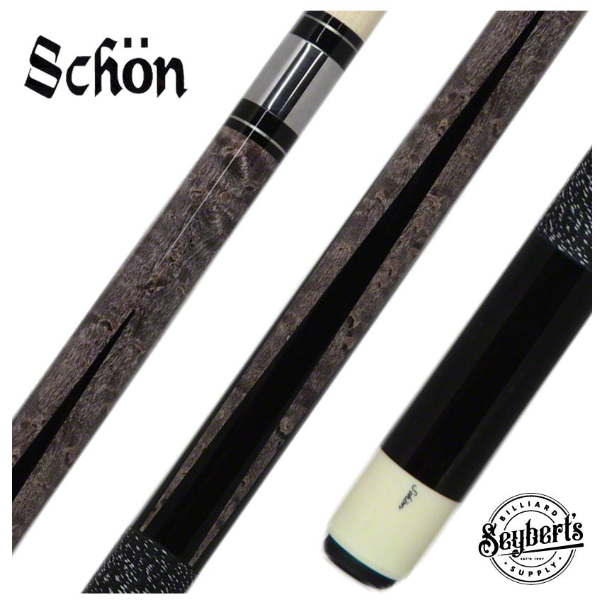 Schon STL Series Gray Pool Cue - STL4GY - Seybert's Billiards Supply