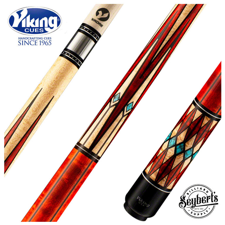 Viking Two-Feather Four Corners Pool Cue