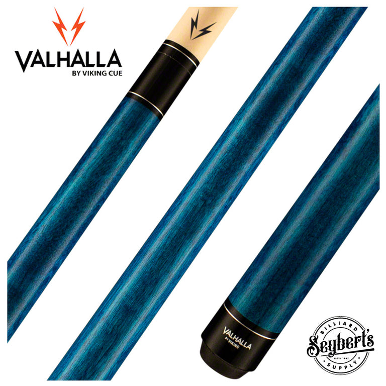 Valhalla Series Blue Pool Cue No-Wrap