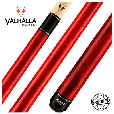 Valhalla Series VA104 Red Pool Cue No-Wrap