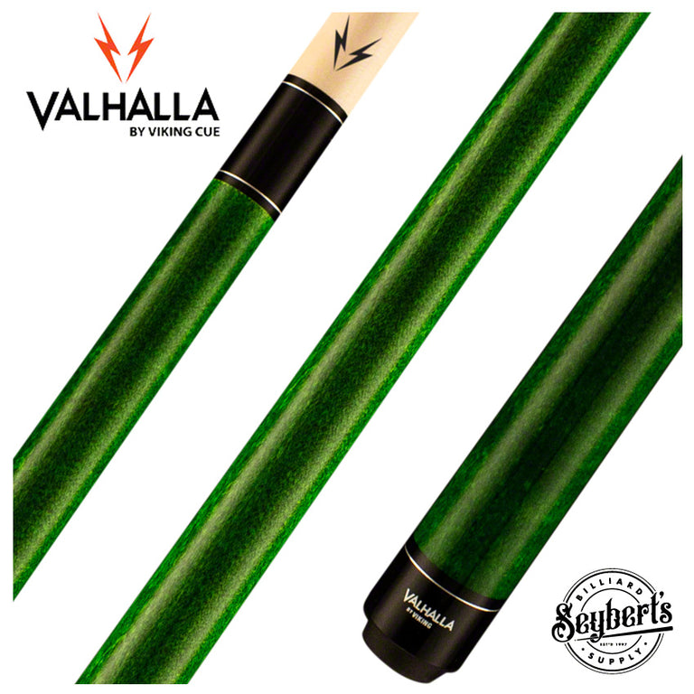 Valhalla Series VA105 Green Pool Cue No-Wrap