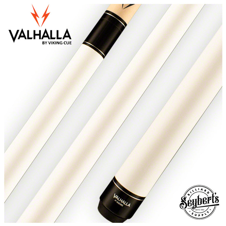 Valhalla Series White Pool Cue No-Wrap