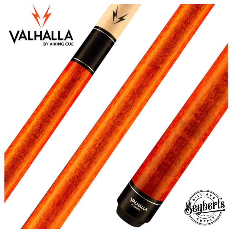 Valhalla Series VA109 Orange Pool Cue No-Wrap