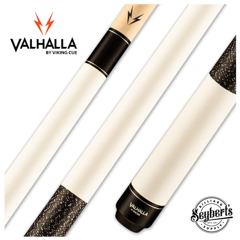 Valhalla Series VA118 White Pool Cue with Linen Wrap