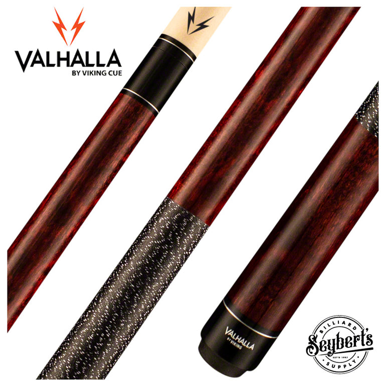 Valhalla Series VA120 Brown Pool Cue with Linen Wrap