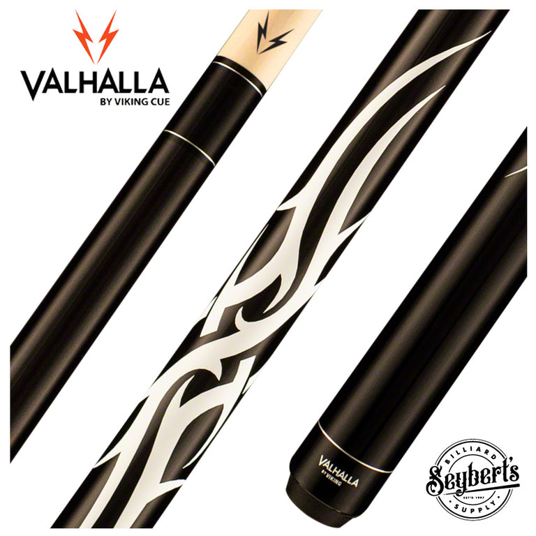 Valhalla Series VA204 Black Monochromatic Pool Cue