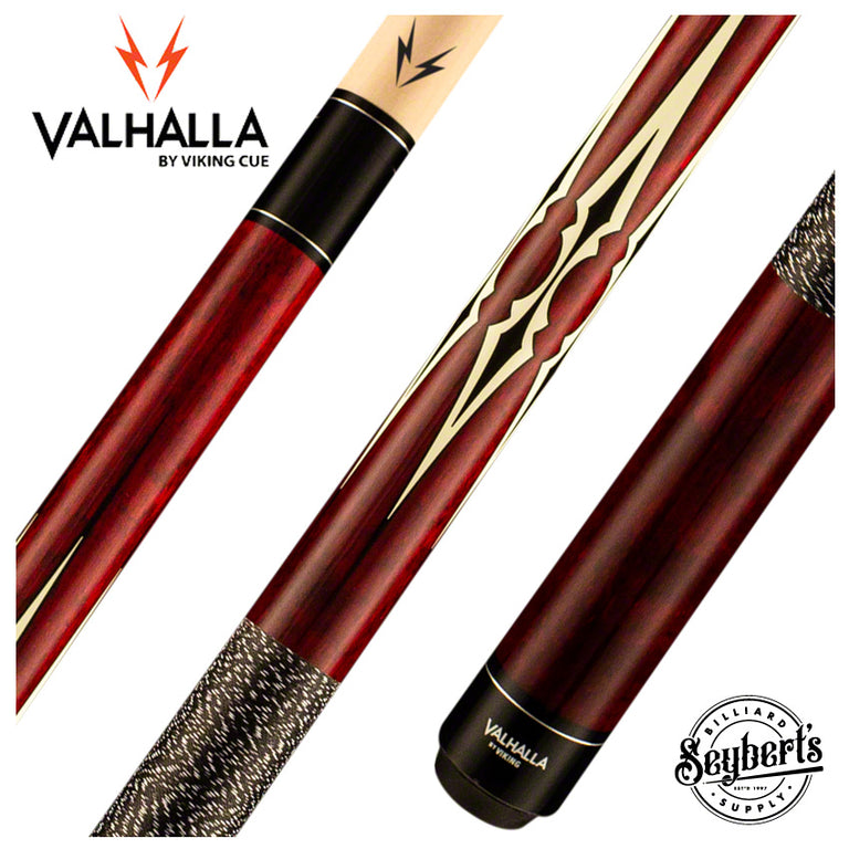 Valhalla Series VA232 5 Point Red Stain Pool Cue