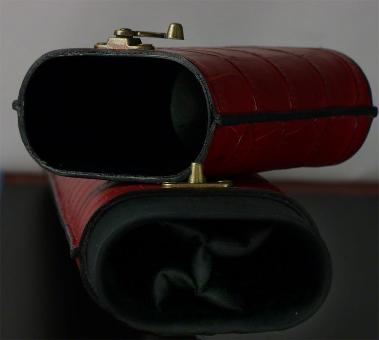Volturi 3X6 Red on Black Custom Cue Case - Seybert's Billiards Supply